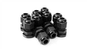 Dławik Kablowy Czarny Dławnica Pg 9 Ip68 10Szt Pg 09 Black X10