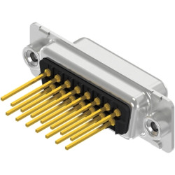 D-Sub socket, 15 pole, standard, equipped, straight, wire-wrap, 164A10429X