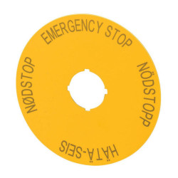 Emerg.stop label