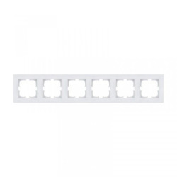 Ramka sześciokrotna Exen seria Karell biała K106/01E