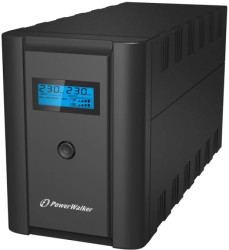 UPS POWERWALKER LINE-INTERACTIVE 2200VA/1200W, 6xIEC wy, RJ11/RJ45 we/wy, USB, LCD VI2200LCD-IEC
