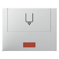 K.1 Łącznik na kartę hotelową-nasadka z nadrukiem i czerwoną soczewką śnieżnobiały 16417109