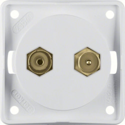 Integro Flow Gniazdo antenowe TV/Radio z obudową nieekranowaną biały mat 945612502