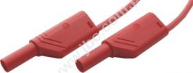 MLS WS 200/2.5 RT Przewód PVC 2,5mm2, 2,0m, 2x(wt.+gn.)4mm, czerwony, Hirschmann, 934089101, MLSWS20025RT