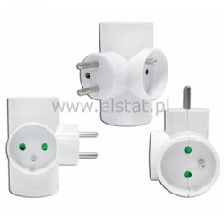 Rozgałęźnik 3GN R-31 3 x okrągłe + 0 biały