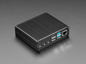 Adafruit Lincoln Binns Black Pi-Box Pro 4 Enclosure for Raspberry Pi 4