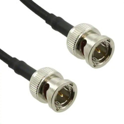 Coaxial cable, BNC plug (straight) to BNC plug (straight), 75 Ω, Belden 8218, 153 mm, 115101-06-06.00