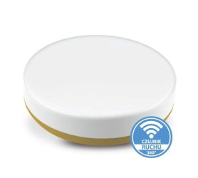 Plafon NEO n/t 18W AC 230V 50Hz 4000K (neutr.) 120 st. IP54 z czujnikiem ruchu 1810lm PL-NEO/LED/18W/CR złoty