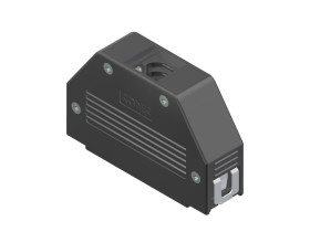 Osłona tylna D-Sub 50 -pinowe ABS Proste Amphenol CONEC