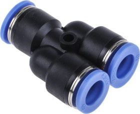 Pneumatic Y Tube-to-Tube Adapter, 10 barów