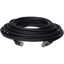 TruConnect TRUP6A10.0BK 10mtr CAT 6A S/FTP LSZH Full Copper Patch Lead - Black
