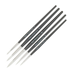 Major Brushes Roundtip Synthetic Sable Brush Set 5