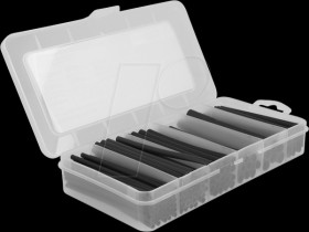 20734 Heat-shrink tubing assortment box, with inner adhesive, black se
