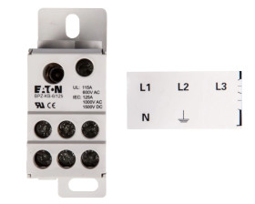 Blok listew rozdzielczych 1-biegunowy 125A BPZ-KB-6/125 102714