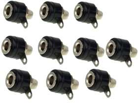 10szt. GNIAZDO BANANOWE CZARNE 4MM