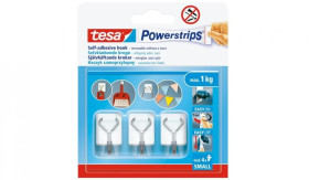 Samoprzylepne haczyki metalowe Powerstrips wired hook S White 57615-00002-00