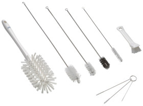 Szczotka ręczna, Biały, Poliester, Polipropylen, Stal nierdzewna, zastosowanie: Cleaning