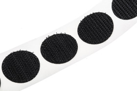 Taśma na rzep typu haczyk szerokość 22mm, typu: haczyk Czarny Velcro długość 5m Kółka