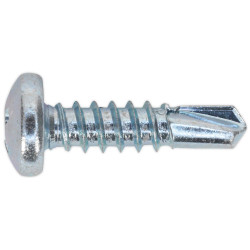 Sealey SDPH4819 Self Drilling Screw 4.8 x 19mm Pan Head Phillips Zinc Pack 100