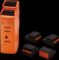 Input/output module for AS-Interface, Inputs: 4, Outputs: 4, (W x H x D) 25.4 x 129.3 x 59.3 mm, AC3200