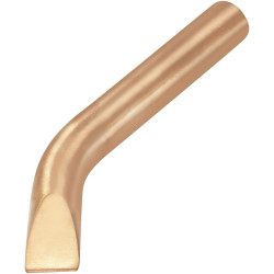 Toolcraft TO-6678543 Chisel-shaped Curved Soldering Tip 19.5mm 1pc