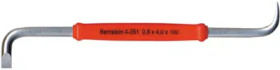 Angled screwdriver, 4 mm, slotted, BL 100 mm, L 100 mm, 4-351