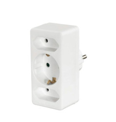 Listwa zasilająca, 16A, 250 V, 3 wtykowa Typ C – wtyk europejski Gniazdo NF Euro