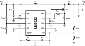 6-60V Wide Vin, current mode boost, SEPIC and Flyback controller