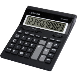 Olympia 941911006 Lcd 612 Sd Desk Calculator Black 12 Digit Battery-Powered