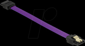 83688 SATA 6 Gb/s 10-cm purple straight/straight metal cable