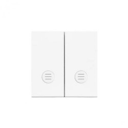 Simon 55 Klawisz podwójny z oczkami do: SW6/2L2M Biały mat TKW6/2L2/111