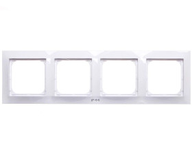 IMPRESJA Ramka poczwórna do łączników IP44 biała RH-4Y/00