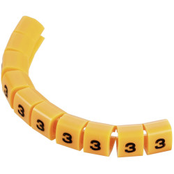TruComponents 40981 Pre-printed Cable marker 3 OD 3-3.60mm