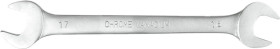 Klucz płaski dwustronny 16 x 17 mm stal CrV 35D611