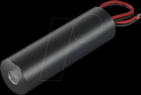 70100242 Dot laser module, red, 635 nm, 3 VDC, 14x45 mm, class 2