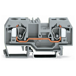 WAGO 284-992 10mm 2-cond. Through Terminal Block ATEX Ex-e II Grey AWG 24-8