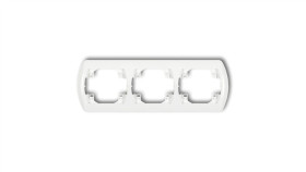 Trend Ramka Pozioma Potrójna Biały Rh-3