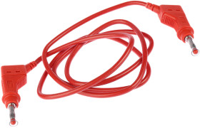 66.9408-100-22, Silikon, 32A, 600V, kolor: Czerwony, dł. 1m, CAT II 600V, -50→ +90 °C, Staubli