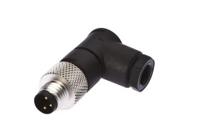 Złącze do samokonfekcjonowania M8 męskie kątowe przyłącze lutowane 3-pinowe IP67 VK003076