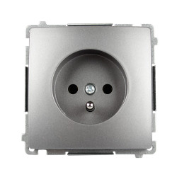 Gniazdo pojedyncze z uziemieniem inox BMGZ1.01/21 Kontakt-Simon Basic