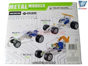 Metalowe klocki konstrukcyjne - rajdówka