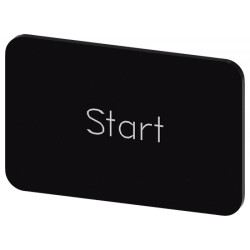 SIRIUS ACT, ETYKIETA WKÅADANA LUB SAMOPRZYLEPNA, 17.5 X 27MM, CZARNA, START - 3SU1900-0AD16-0DT0