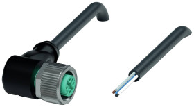 Pepperl+Fuchs 257412 Złącze konfekcjonowane czujnika/aktuatora V15-W-BK5M-PUR-A, piny: 5, 5 m, 1 szt.