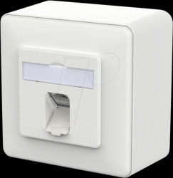 130D370027-I E-DAT Modul Cat.6a IDC 1 Port AP traffic white