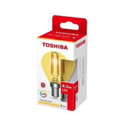 TOSHIBA LED FILAMENT (YELLOW) G45 E14 4.5W/10szt./