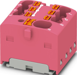 Distribution block, push-in connection, 0.34-4.0 mm², 41 A, 6 kV, dusky pink, 1047476