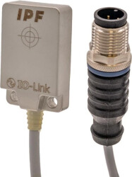Czujnik indukcyjny całkowicie stalowy 8x32x20mm podtynkowy Sn 7 10-30V DC -25-85C PNP NO IO-Link złącze kabla M12 3-pin IC210126