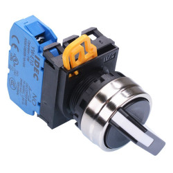 YW4S-2E10 22mm Metal Bezel 2 Position Maintained Selector Switch NO IP65 IDEC