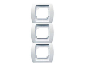 GAZELA Ramka 3 potrójna pionowa biały R-3JV/00 OSPEL