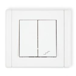 Łącznik jednobiegunowy ze schodowym (osobne zasilanie)